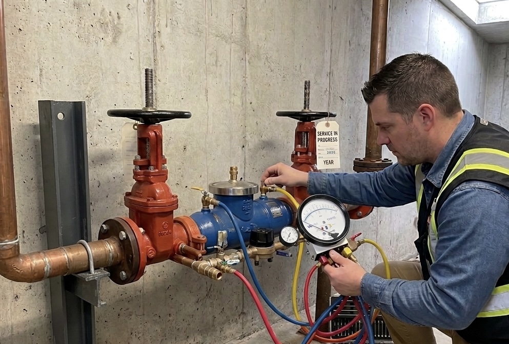 TCEQ-licensed backflow prevention assembly testing in Dallas, TX
